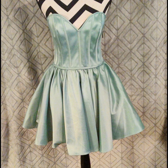 Kimchi Blue | Dresses | Kimchi Blue Teal Corset Cocktail Dress | Poshmark